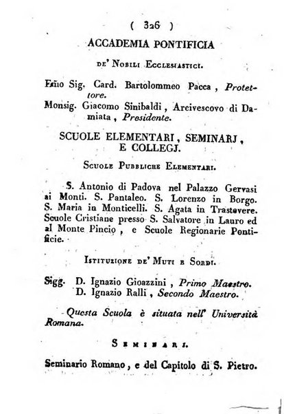 Notizie per l'anno ... secondo il martirologio romano..