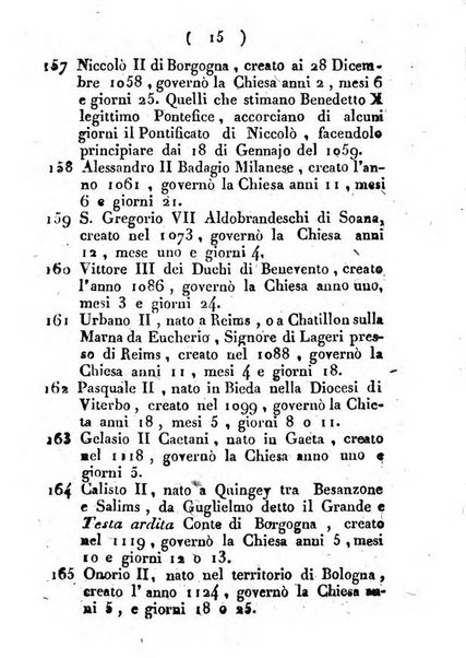 Notizie per l'anno ... secondo il martirologio romano..