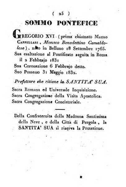 Notizie per l'anno ... secondo il martirologio romano..