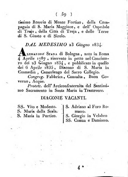 Notizie per l'anno ... secondo il martirologio romano..