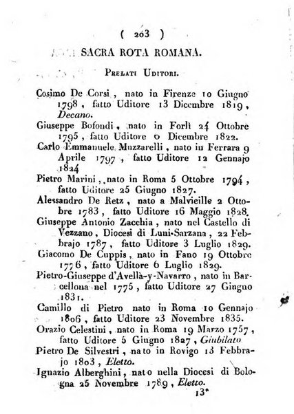 Notizie per l'anno ... secondo il martirologio romano..