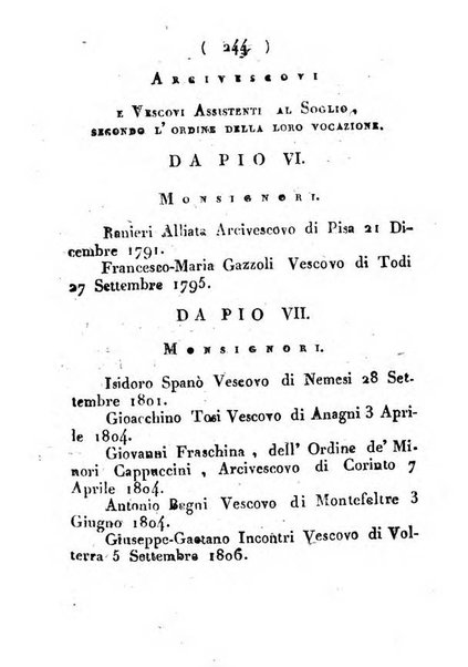 Notizie per l'anno ... secondo il martirologio romano..