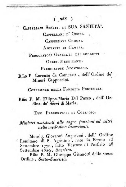 Notizie per l'anno ... secondo il martirologio romano..