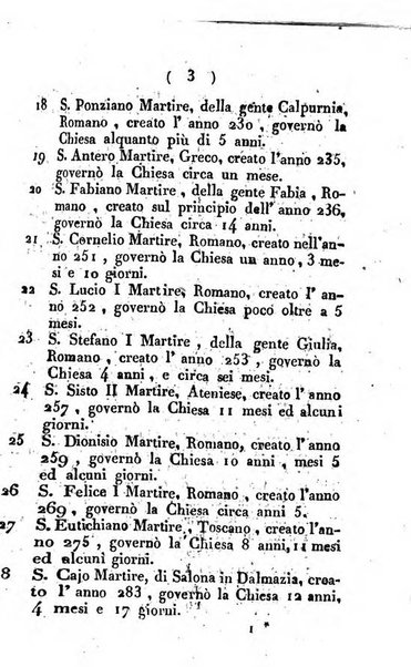 Notizie per l'anno ... secondo il martirologio romano..