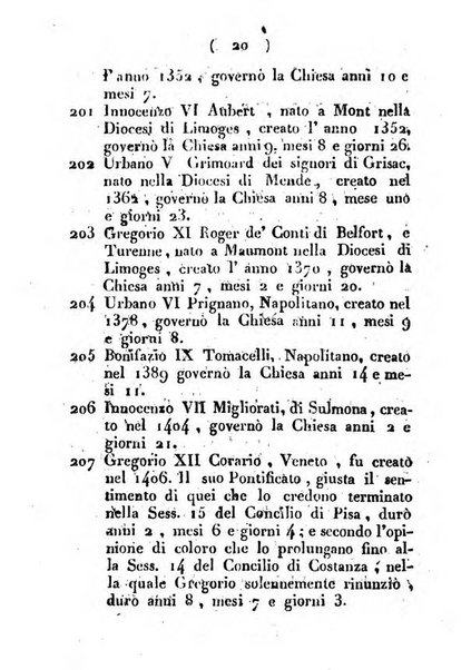 Notizie per l'anno ... secondo il martirologio romano..