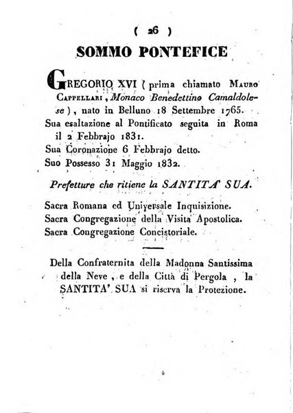 Notizie per l'anno ... secondo il martirologio romano..