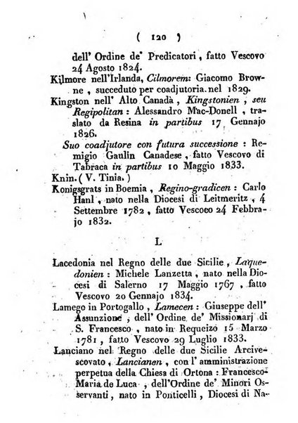 Notizie per l'anno ... secondo il martirologio romano..