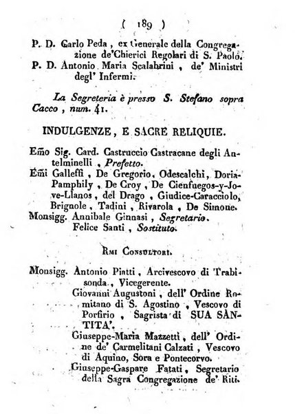 Notizie per l'anno ... secondo il martirologio romano..