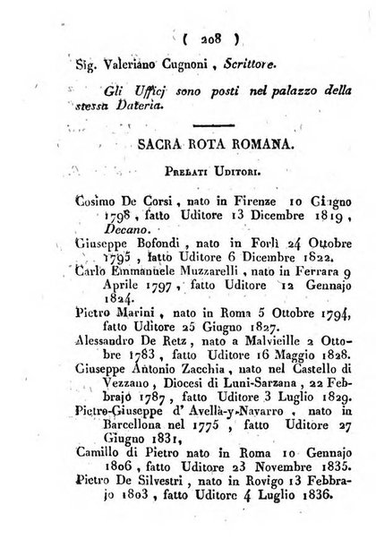 Notizie per l'anno ... secondo il martirologio romano..