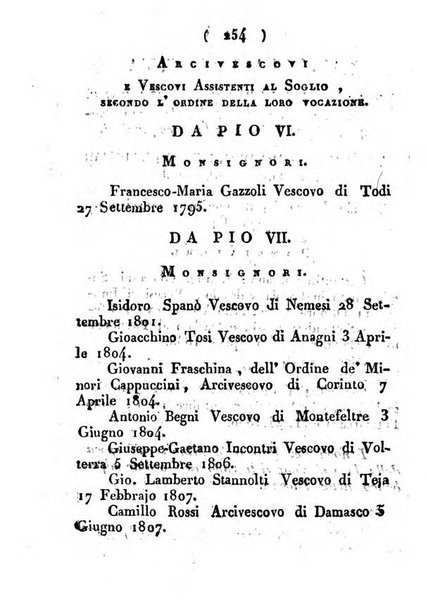 Notizie per l'anno ... secondo il martirologio romano..