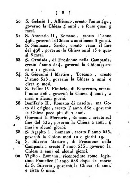 Notizie per l'anno ... secondo il martirologio romano..