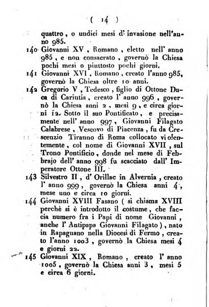 Notizie per l'anno ... secondo il martirologio romano..