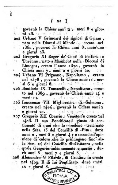 Notizie per l'anno ... secondo il martirologio romano..