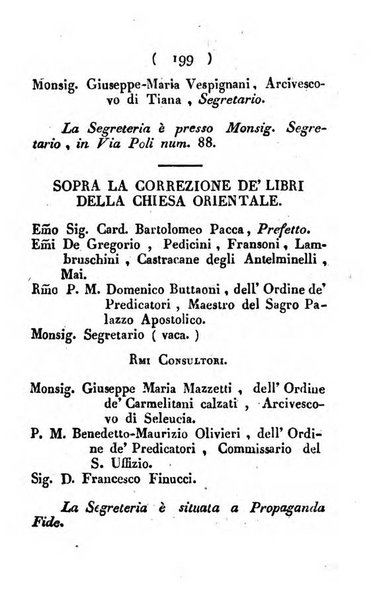 Notizie per l'anno ... secondo il martirologio romano..