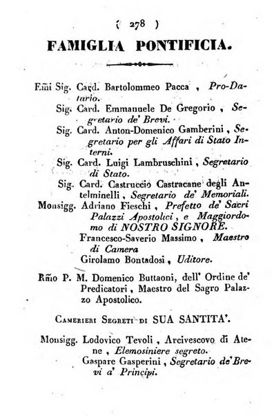 Notizie per l'anno ... secondo il martirologio romano..