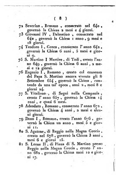 Notizie per l'anno ... secondo il martirologio romano..