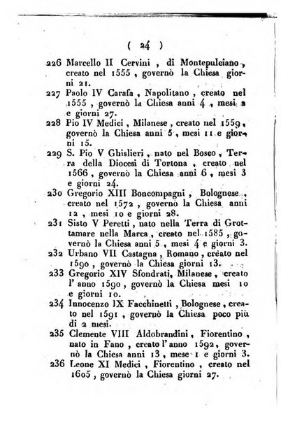 Notizie per l'anno ... secondo il martirologio romano..