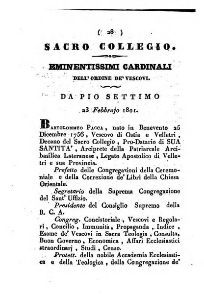 Notizie per l'anno ... secondo il martirologio romano..