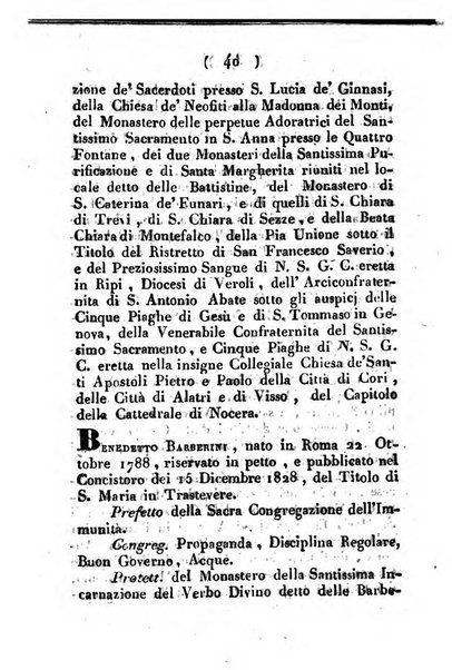 Notizie per l'anno ... secondo il martirologio romano..