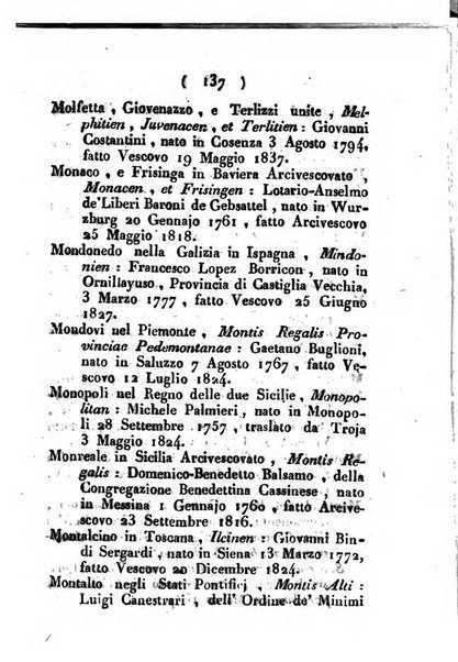 Notizie per l'anno ... secondo il martirologio romano..