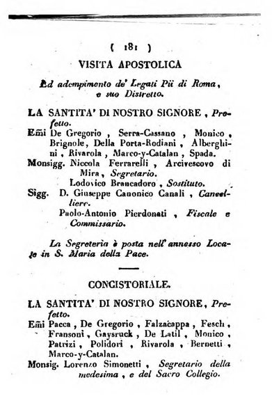 Notizie per l'anno ... secondo il martirologio romano..