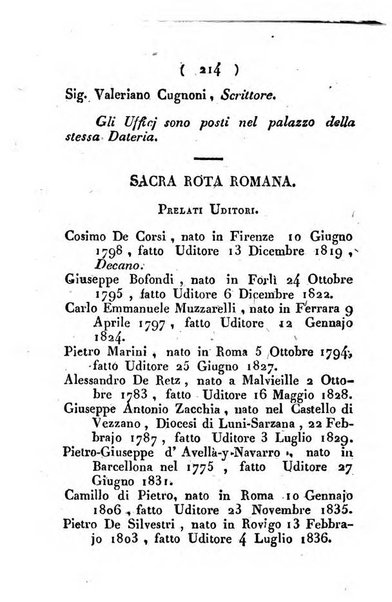 Notizie per l'anno ... secondo il martirologio romano..