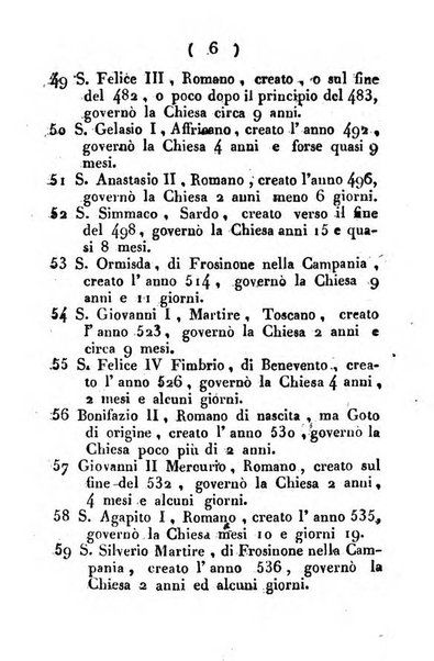 Notizie per l'anno ... secondo il martirologio romano..