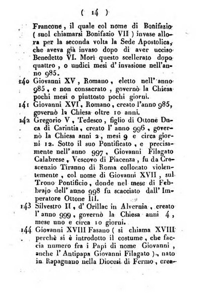 Notizie per l'anno ... secondo il martirologio romano..