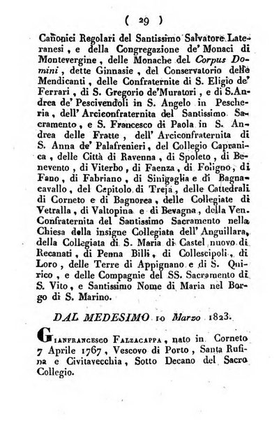 Notizie per l'anno ... secondo il martirologio romano..