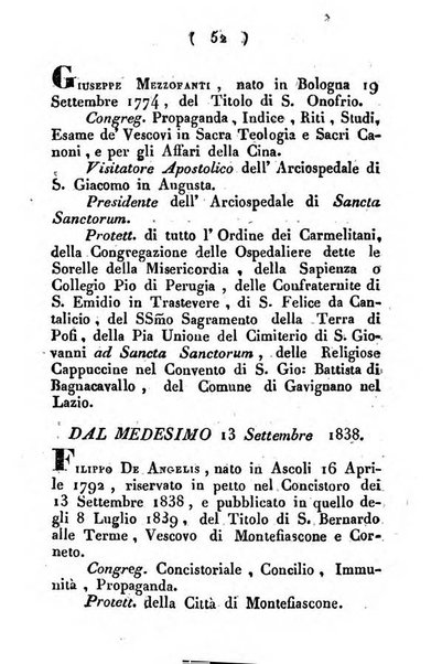 Notizie per l'anno ... secondo il martirologio romano..