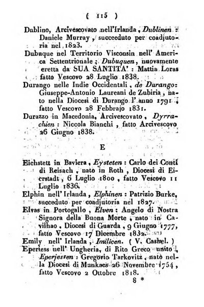 Notizie per l'anno ... secondo il martirologio romano..