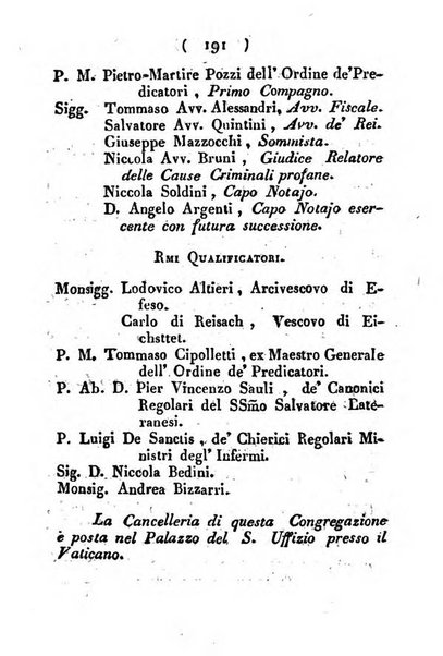 Notizie per l'anno ... secondo il martirologio romano..