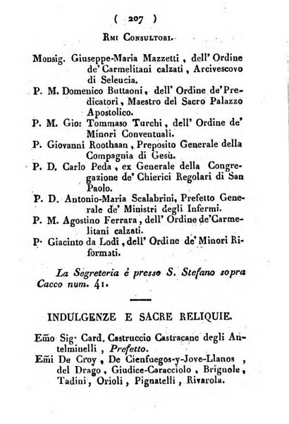 Notizie per l'anno ... secondo il martirologio romano..