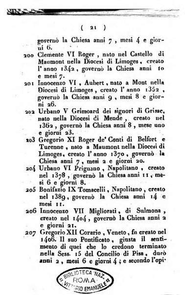 Notizie per l'anno ... secondo il martirologio romano..