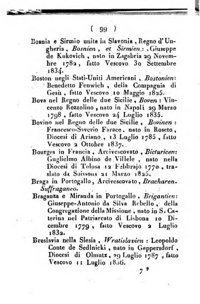 Notizie per l'anno ... secondo il martirologio romano..