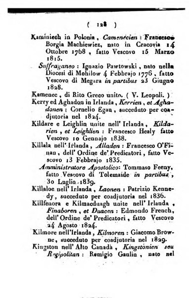 Notizie per l'anno ... secondo il martirologio romano..