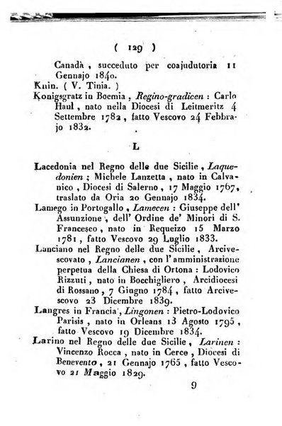 Notizie per l'anno ... secondo il martirologio romano..