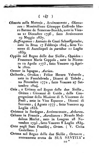 Notizie per l'anno ... secondo il martirologio romano..