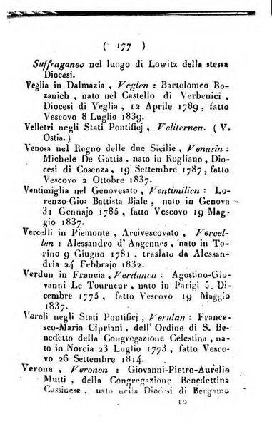 Notizie per l'anno ... secondo il martirologio romano..