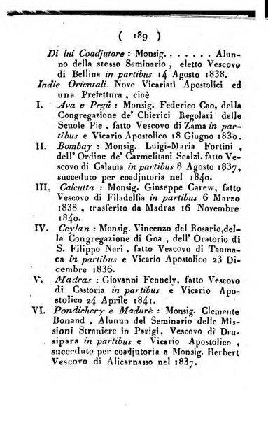 Notizie per l'anno ... secondo il martirologio romano..