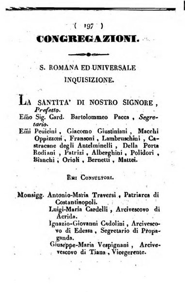 Notizie per l'anno ... secondo il martirologio romano..