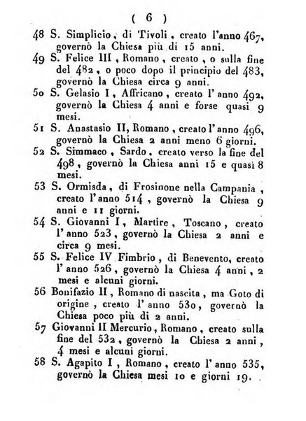 Notizie per l'anno ... secondo il martirologio romano..