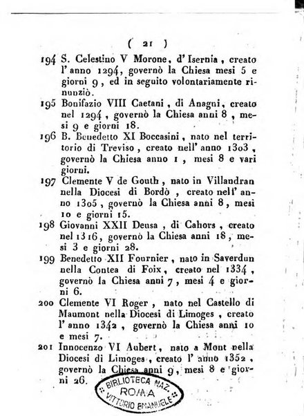 Notizie per l'anno ... secondo il martirologio romano..