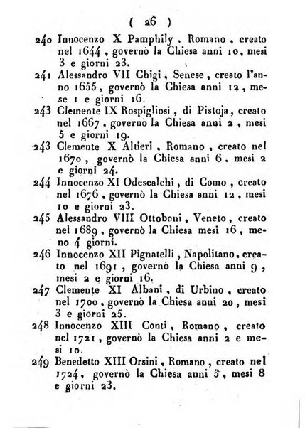 Notizie per l'anno ... secondo il martirologio romano..