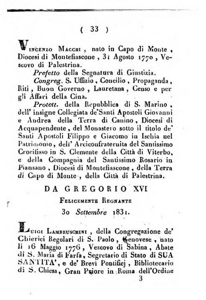 Notizie per l'anno ... secondo il martirologio romano..