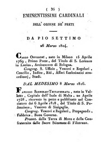 Notizie per l'anno ... secondo il martirologio romano..