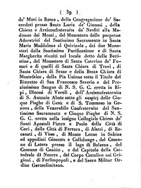 Notizie per l'anno ... secondo il martirologio romano..