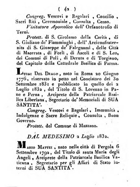 Notizie per l'anno ... secondo il martirologio romano..