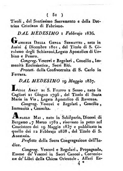 Notizie per l'anno ... secondo il martirologio romano..