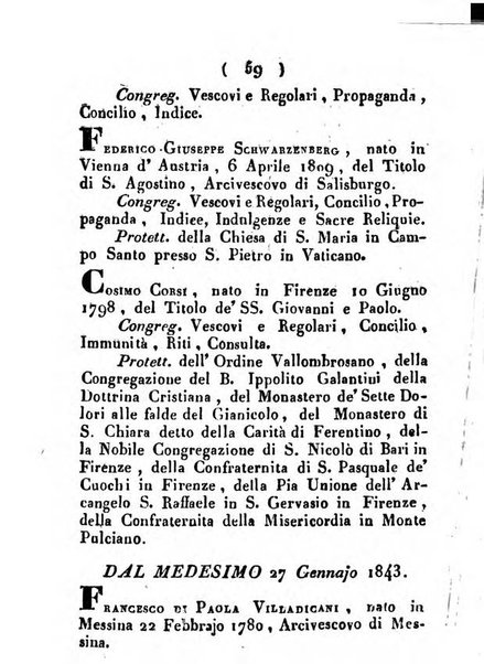 Notizie per l'anno ... secondo il martirologio romano..